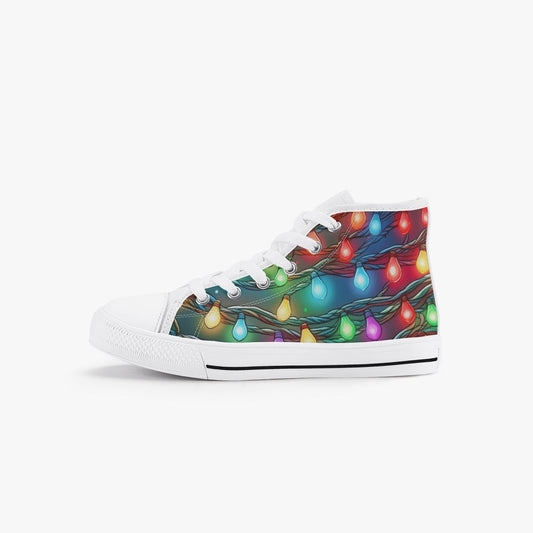 Christmas Light High-Top Sneakers for Kids
